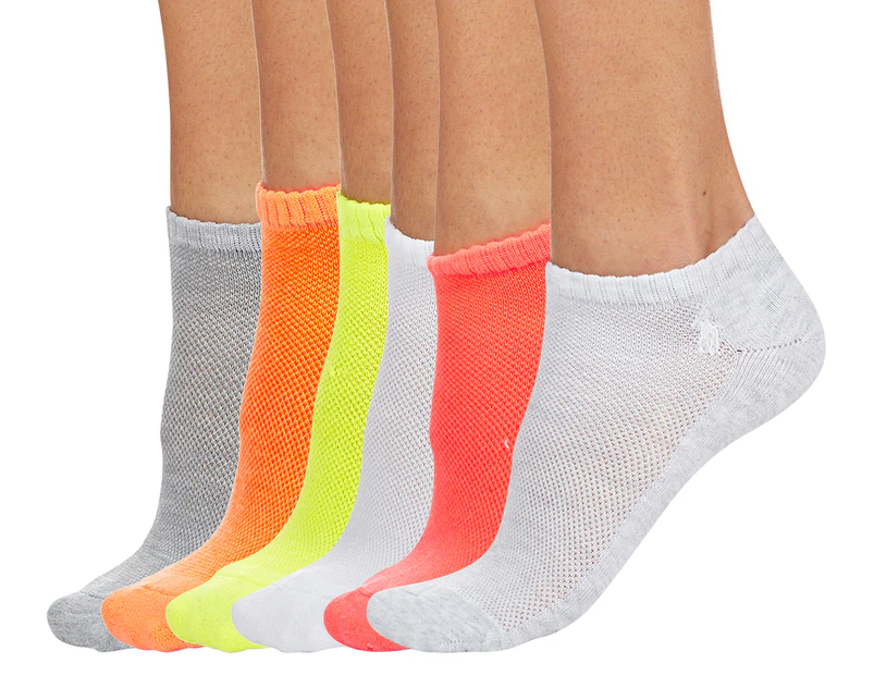 Polo Ralph Lauren Women's Size 9-11 Sport Sock 6-Pack - Multi 