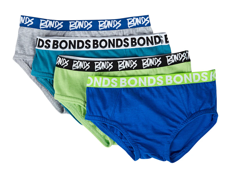 Bonds Boys' Size 3-4 Brief 4-Pack - Multi