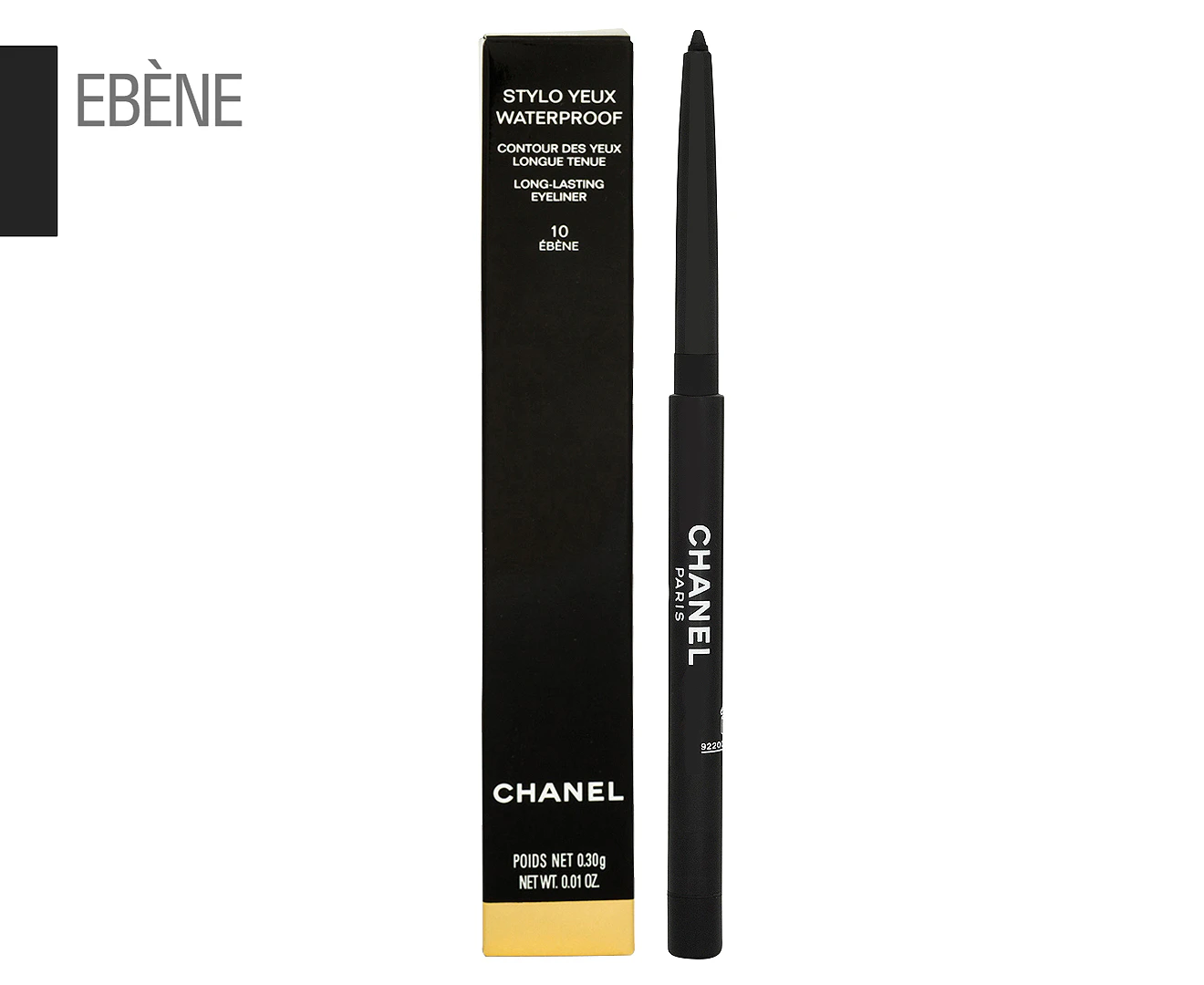 Chanel Stylo Yeux Waterproof Long-Lasting Eyeliner 0.3g - #10 Ébène