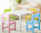 Kids' Table & 4 Multi-Colour Chairs Set