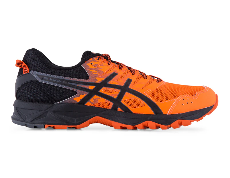 ASICS Men's GEL-Sonoma 3 Shoe - Shocking Orange/Black/Carbon