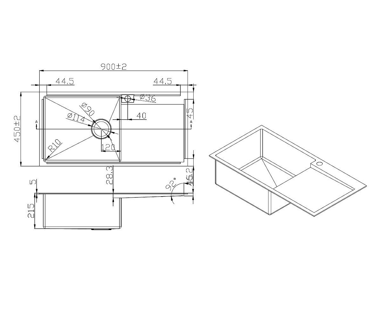 marine grade stainless steel kitchen sink