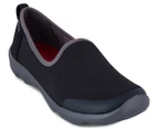 Crocs Women's Busy Day Stretch Skimmer Shoes - Black/Graphite