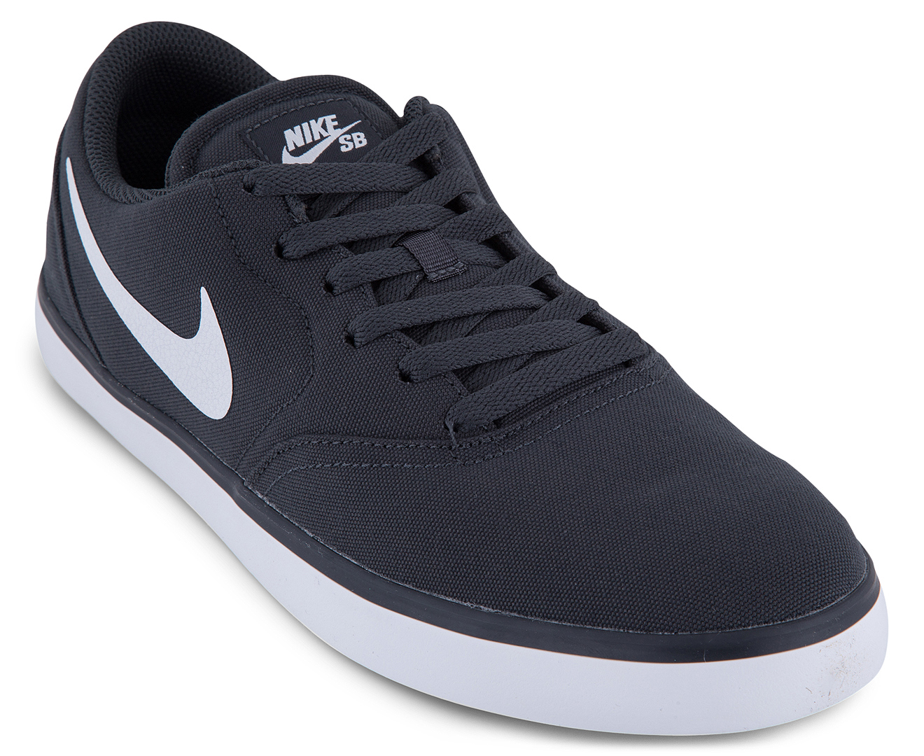 Nike SB Men's/Youth Check Canvas Shoe - Anthracite/White/Black | Catch ...