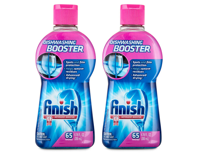 2 x Finish Dishwashing Detergent Rinse Aids 200mL