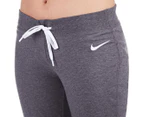Nike Women's Jersey Cuffed Pant - Charcoal Heather/White