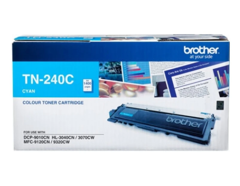 Brother TN240 Cyan Toner Cartridge  - Estimated Page Yield: 1,400 pages