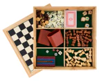 Shuffle Classic Games Solid Wood 7-in-1 Game Set