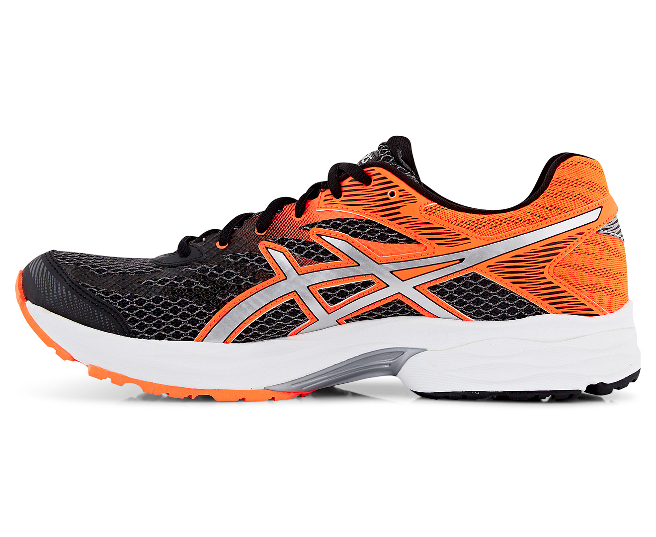 ASICS Men's GEL-Flux 4 Shoe - Black/Silver/Hot Orange | Catch.com.au