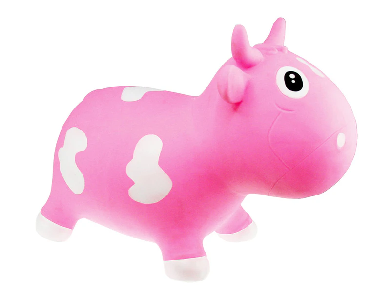 Korimco Jumping Animals Bella The Cow Toy - Pink
