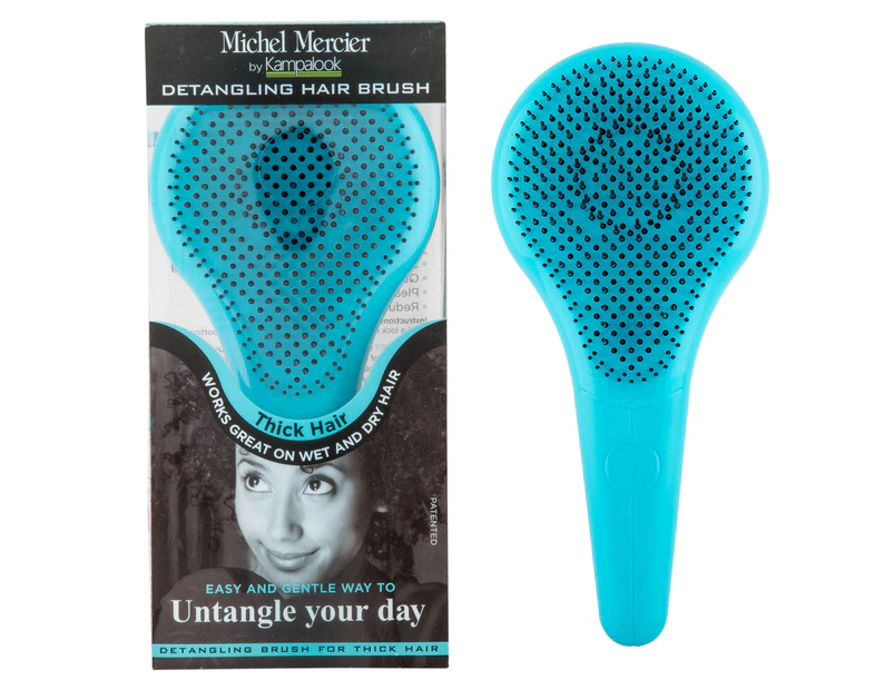 Michel Mercier Detangling Hair Brush For Thick Hair - Blue