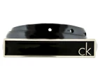 Calvin Klein Women's CK Logo Enamel Belt - Black
