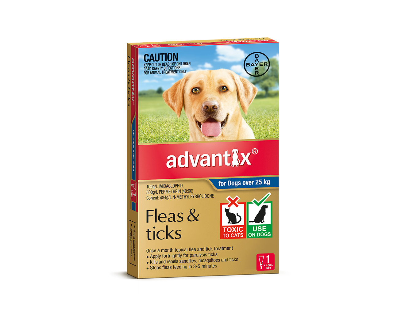 3 x Advantix For Extra Large Dogs Over 25kg | GroceryRun.com.au