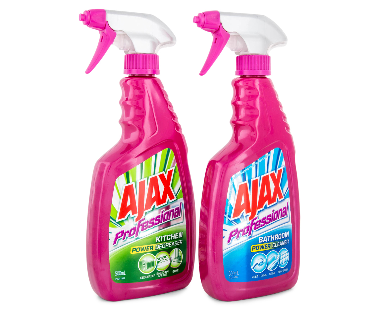 Ajax Professional Bathroom Cleaner & Kitchen Degreaser Twin Pack ...