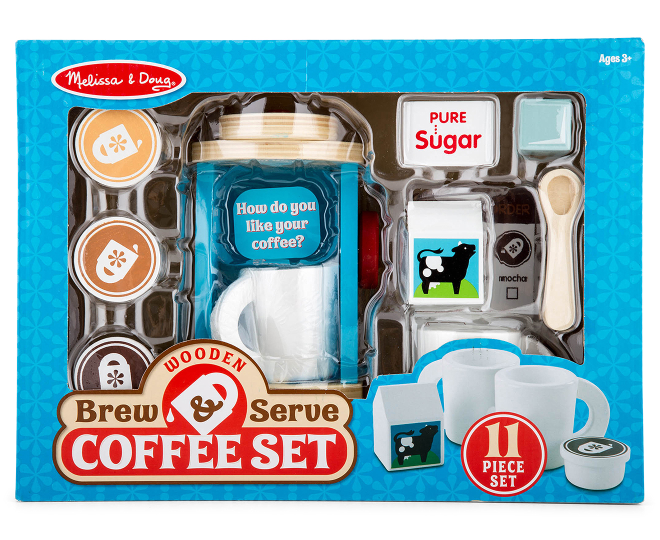 Melissa And Doug Wooden Brew And Serve Coffee Set Nz