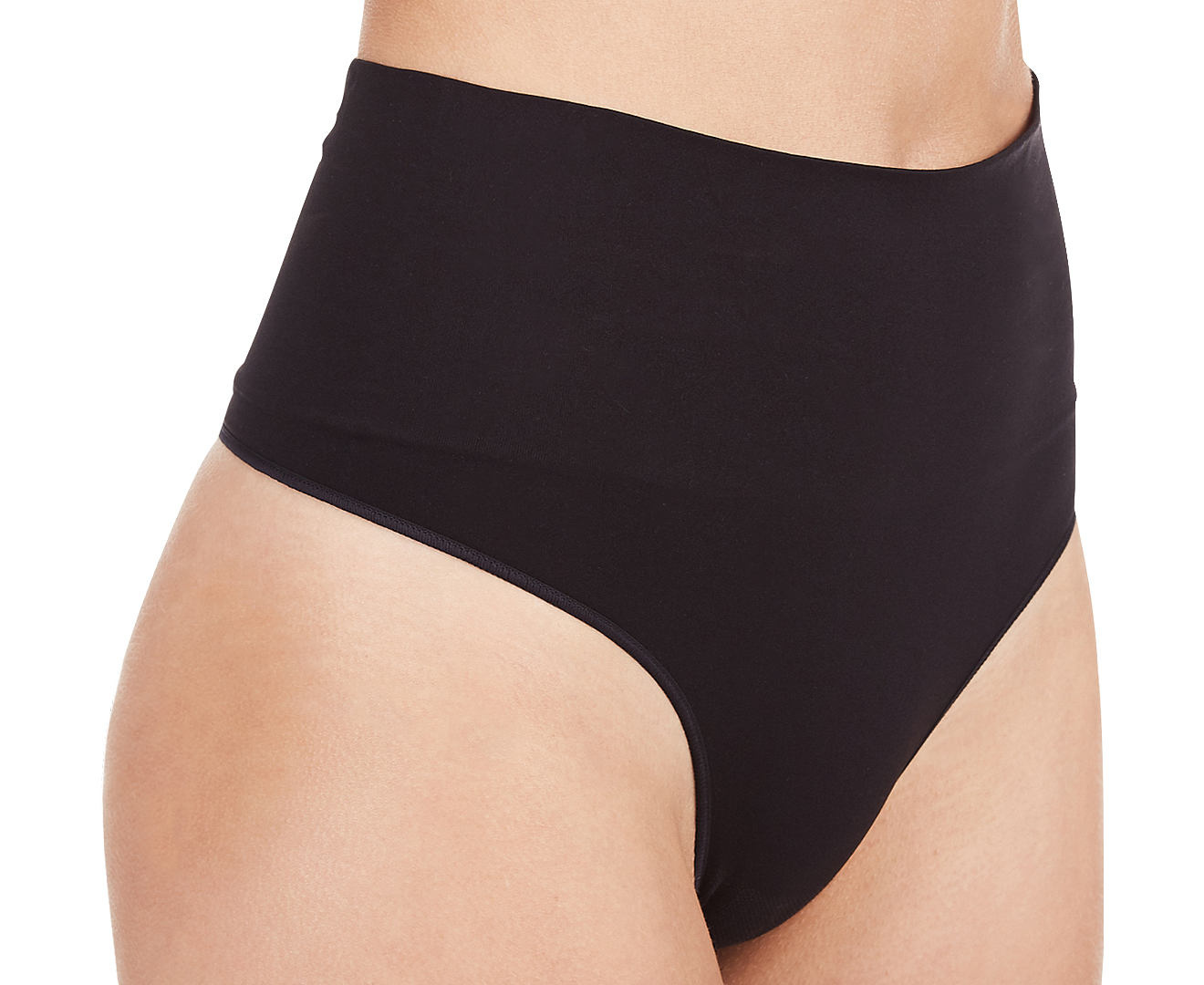 Spanx Women's Everyday Shaping Panties Thong - Black