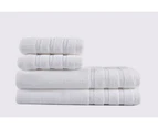 Terry House 600 GSM Bath Towel & Hand Towel 4-Pack - White