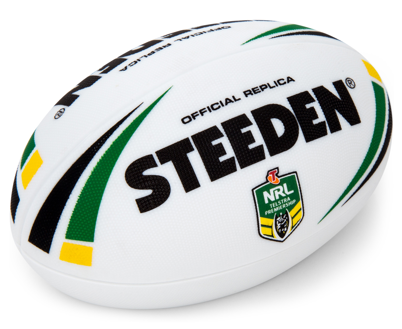 NRL Steeden Ball Dual USB Power Bank - White | Catch.com.au