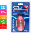 AFL  Football Dual USB Power Bank - Red