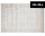 Rug Culture 290x200cm Tapestry Easy Care Evoke Cleopatra Rug - Silver