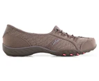 Skechers Women's Breathe Easy Save The Day Shoe (Wide Fit) - Taupe/Peach