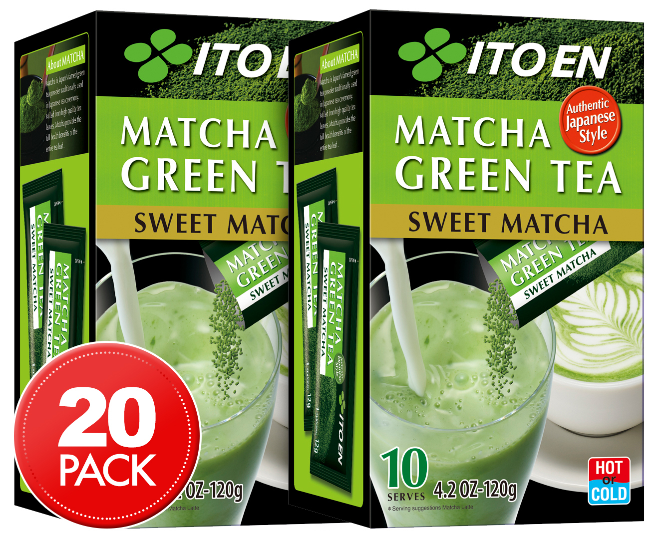 2 X Ito En Sweet Matcha Green Tea 10pk Au