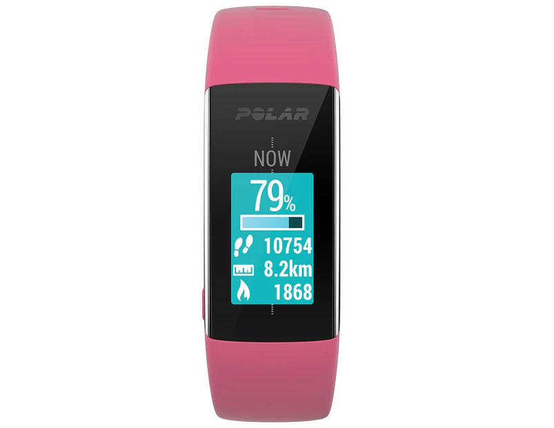 Polar A360 Bluetooth Activity Fitness Tracker w/ Heart Rate Monitor Medium Pink