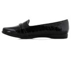 Grosby Women's Cara Crocodile Shoe - Black