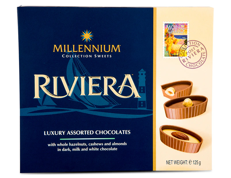 Millennium Riviera Luxury Assorted Chocolates Box 125g