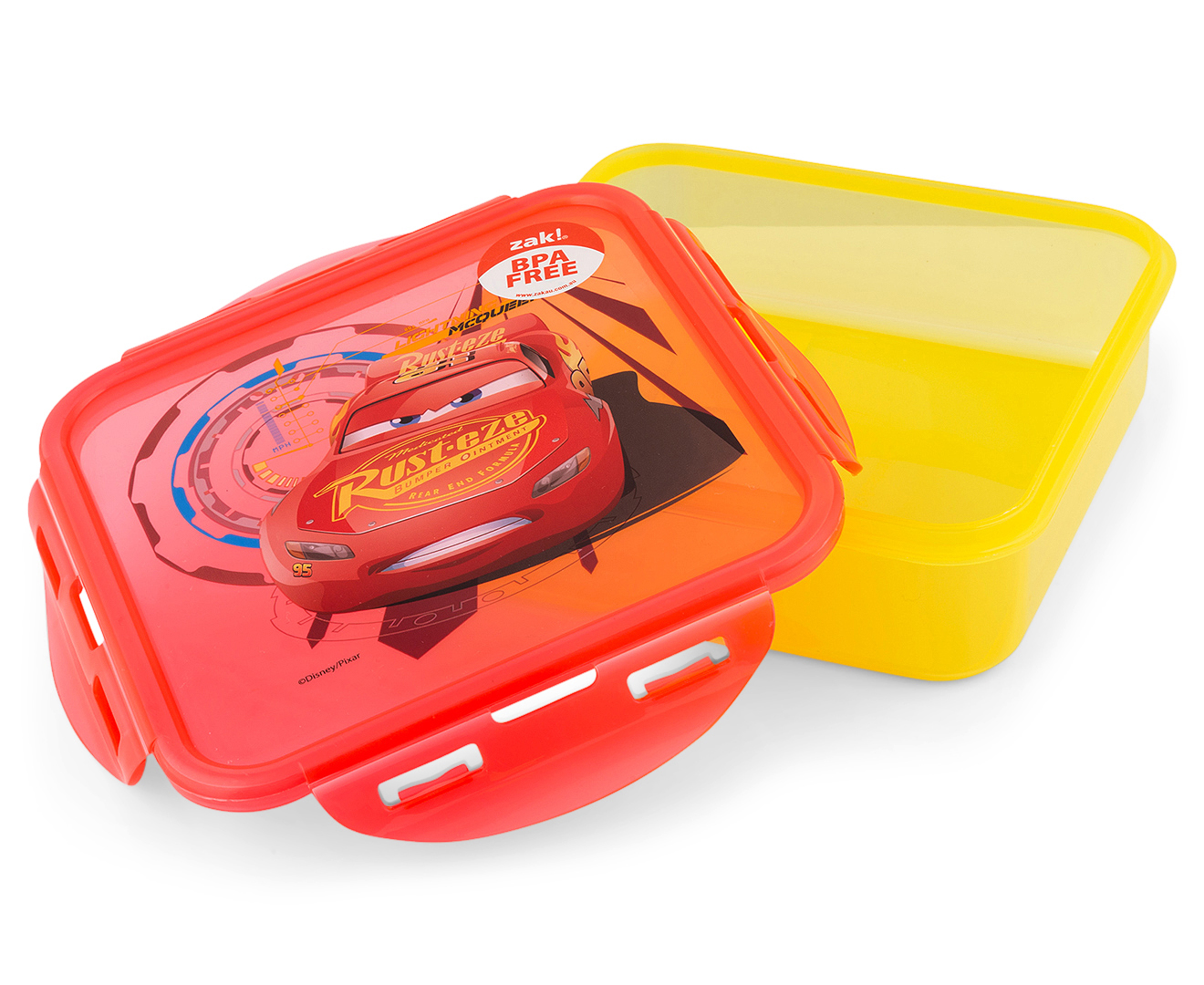 Zak! Cars 3 Lunch Pack Set w/ Bottle & Sandwich Box - Red | Catch.co.nz