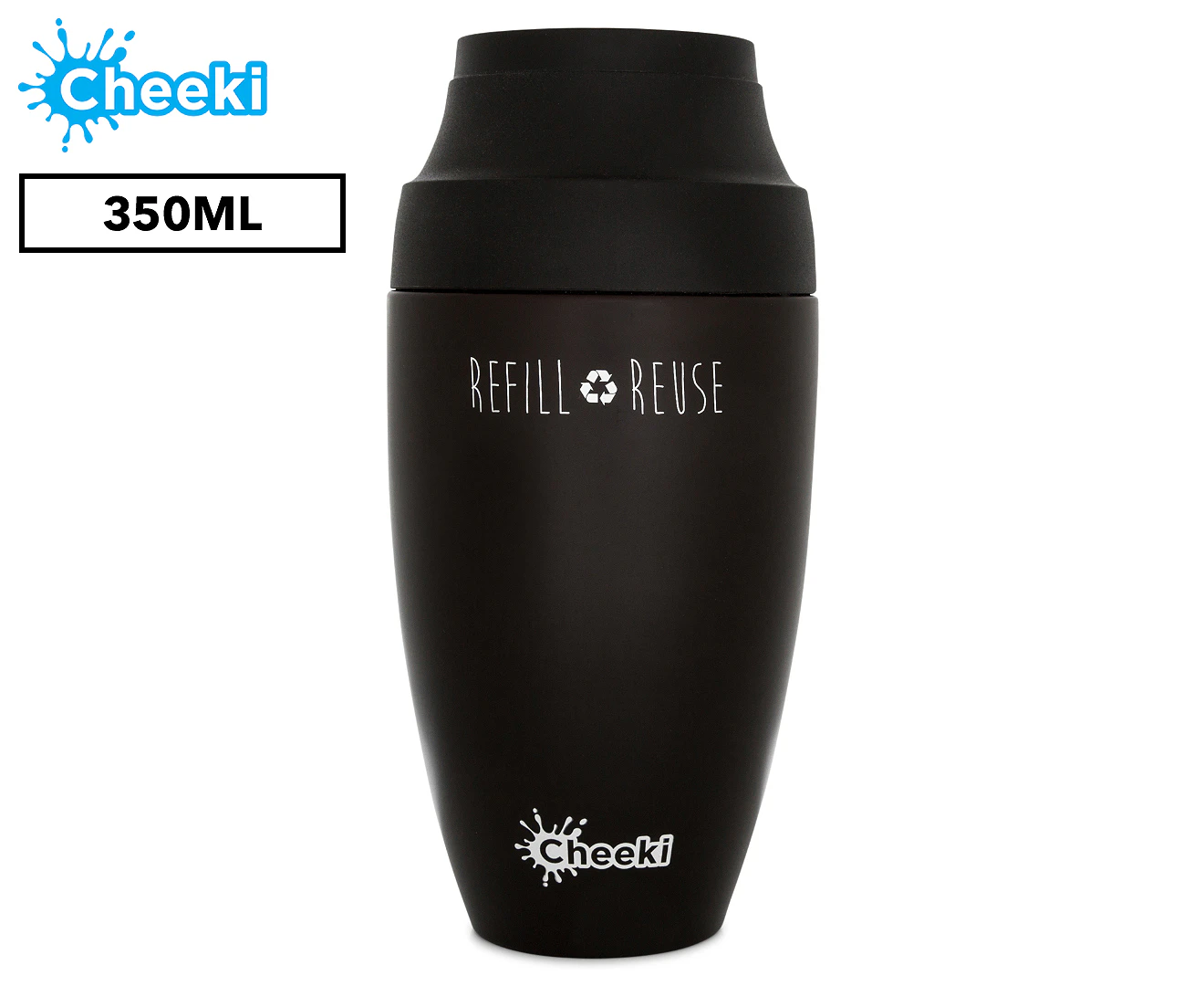 Cheeki 350mL Insulated Coffee Mug - Chocolate