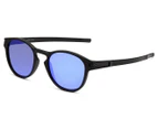 Oakley Latch Sunglasses - Matte Black/Violet Iridium