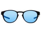 Oakley Latch Sunglasses - Matte Black/Violet Iridium