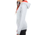The North Face Women's Half Dome Hoodie - Light Grey Heather/Melon Red