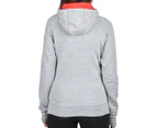 The North Face Women's Half Dome Hoodie - Light Grey Heather/Melon Red