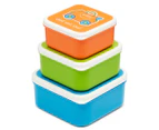 Trunki 3-Piece Snack Pot Set - Blue/Green/Orange