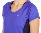 Nike Women's Dry Miller Crew Top - Paramount Blue/Binary Blue/Reflective Silver