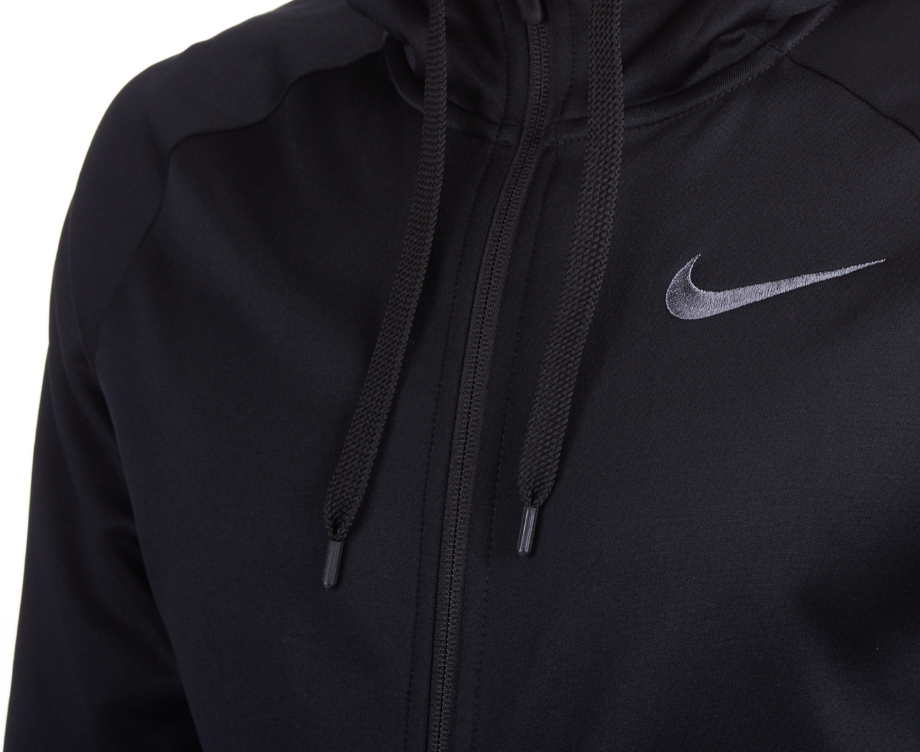 Nike Men's Therma Full Zip Hoodie - Black/Dark Grey | Catch.co.nz