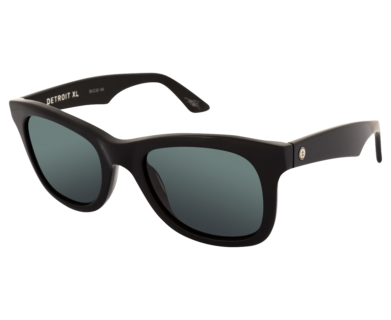 Electric Detroit XL Sunglasses - Gloss Black/Grey | Www.catch.com.au