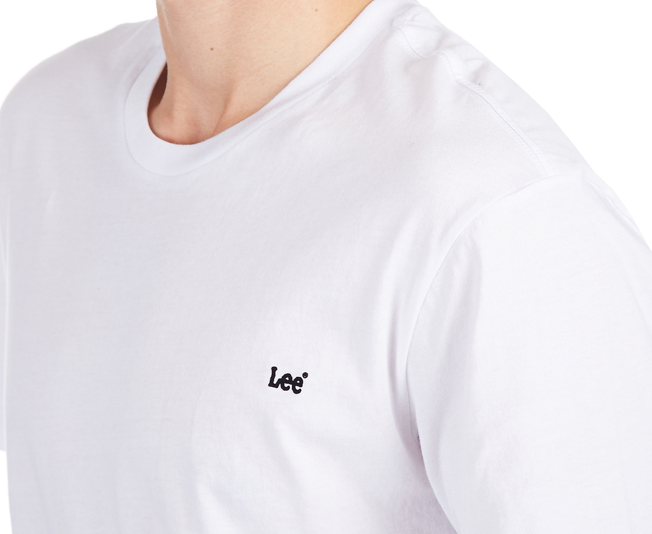 Lee Men's No Brainer Tee / T-Shirt / Tshirt - White Light | Catch.co.nz