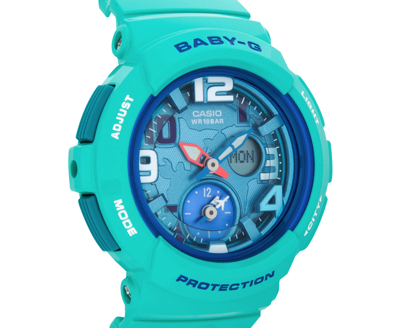 Casio G-Shock Women's 44mm BGA190-3B Watch - Turquoise/Blue | Catch.com.au