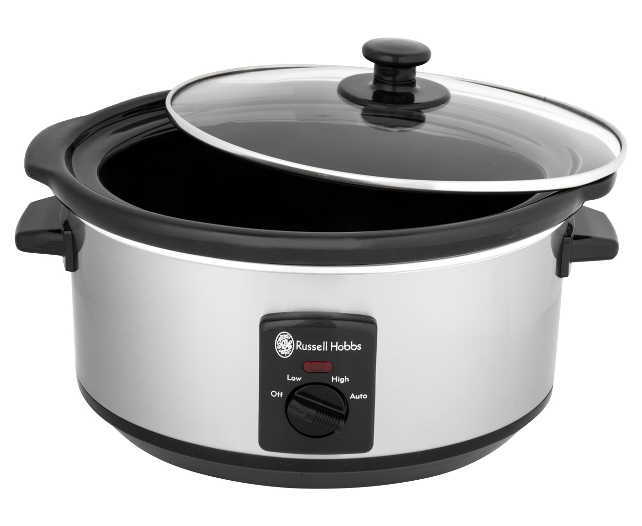 Russell Hobbs 3.5L Slow Cooker - Silver/Black | Catch.com.au