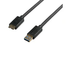 Promate 'linkMate-U4' Super-speed Type-A to Micro-B USB 3.0 Cable - Black