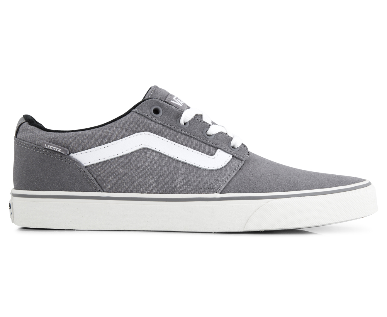 Vans Men's Chapman Stripe Suede Canvas Shoe - Frost Grey | Catch.com.au