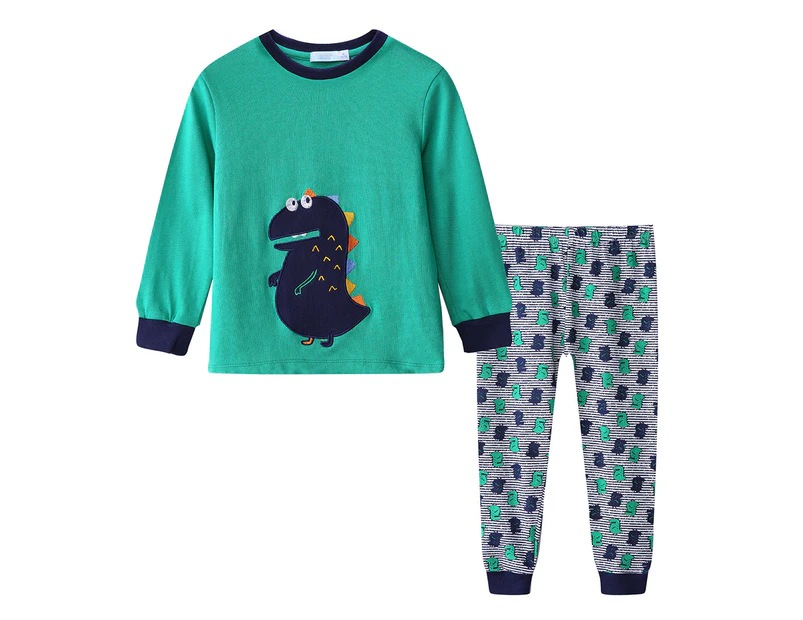 Undercover Crew Baby/Toddler Dino 2-Piece PJ Set - Green