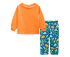 Undercover Crew Baby/Toddler Dino 2-Piece PJ Set - Orange