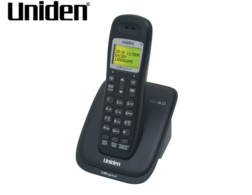 Uniden DECT 1015 Cordless Phone System - Black