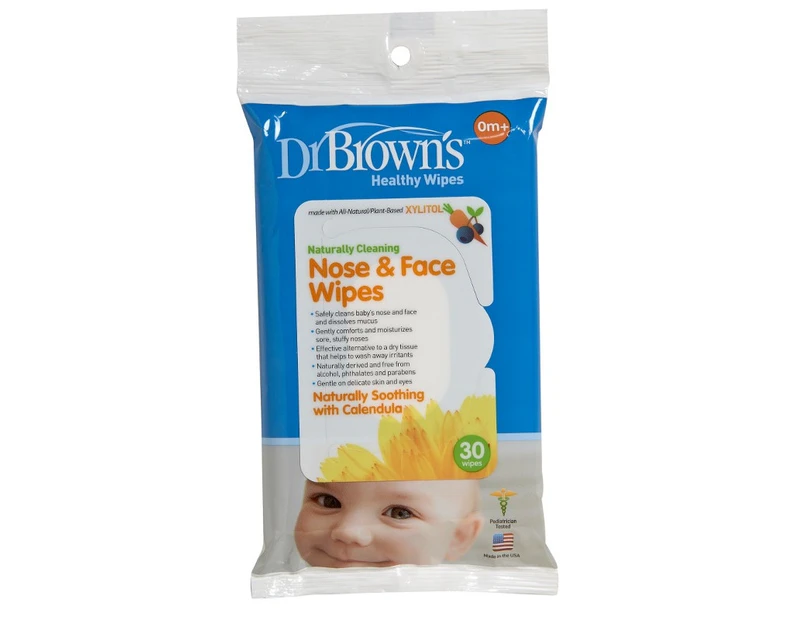 Dr Brown's Natural Nose and Face Wipes