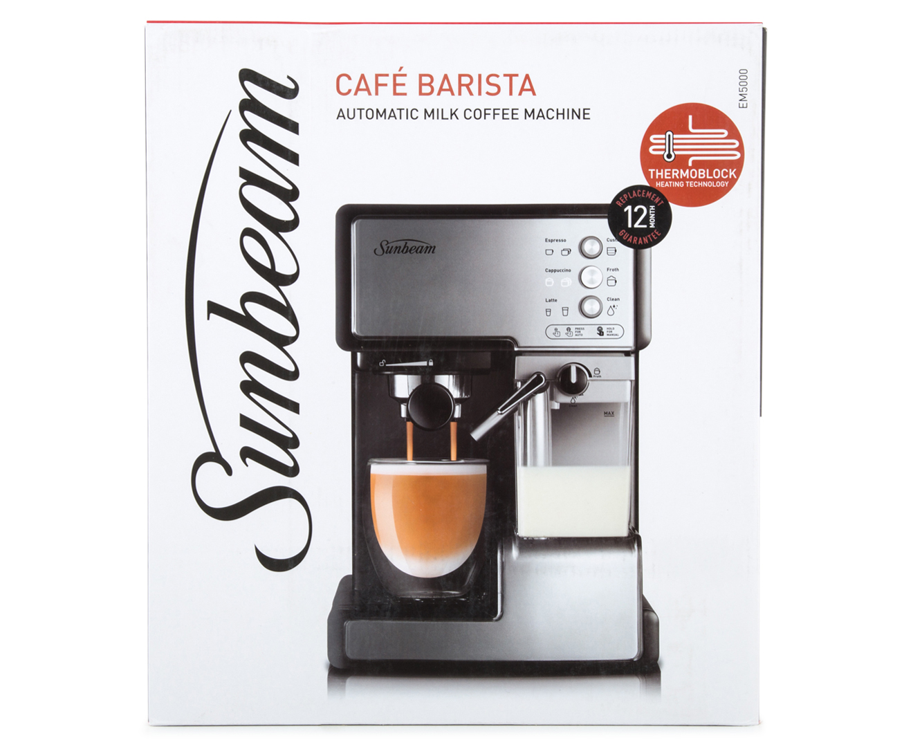 Sunbeam Café Barista Automatic Milk Coffee Machine Catch