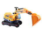 Kids' Ride-On Excavator Play Car Digger -Yellow